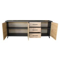 Bahut 3 Portes 3 Tiroirs Wiva -Havre de Paix bahut 3 portes 3 tiroirs wiva 1 2