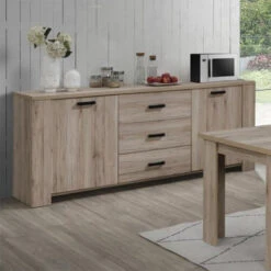 Bahut 3 Tiroirs 2 Portes Olivier -Havre de Paix bahut 3 tiroirs 2 portes olivier 4