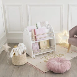 Bibliothèque Enfant Roulettes Doré Atmosphera -Havre de Paix bibliotheque enfant roulettes dore atmosphera 3