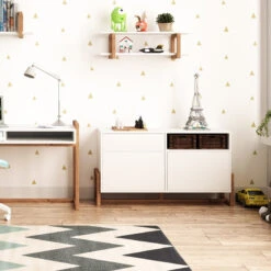 Buffet 1 Tiroir 2 Portes Oslo Blanc -Havre de Paix buffet 1 tiroir 2 portes oslo blanc 3