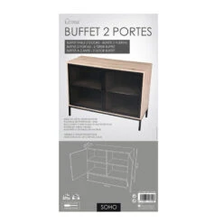 Buffet 2 Portes Grillage Soho -Havre de Paix buffet 2 portes grillage soho 3