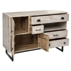 Buffet En Bois De Manguier Ajay Atmosphera -Havre de Paix buffet en bois de manguier ajay atmosphera 2