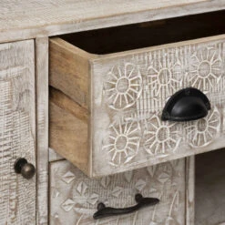 Buffet En Bois De Manguier Ajay Atmosphera -Havre de Paix buffet en bois de manguier ajay atmosphera 3