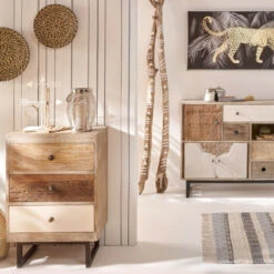 Buffet En Bois De Manguier Koval Nuances Unies Atmosphera -Havre de Paix buffet en bois manguier koval nuances unies atmosphera 2