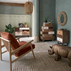 Buffet En Bois De Manguier Koval Nuances Unies Atmosphera -Havre de Paix buffet en bois manguier koval nuances unies atmosphera 7