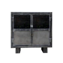 Buffet Métal Noir Jodhpur 2 Portes -Havre de Paix buffet metal jodhpur portes 3