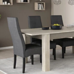 Demeyere Chaise Elite Tissu Gris Foncé -Havre de Paix chaise elite gris fonce 4