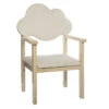 Chaise Enfant Nuage Blanc Pieds Bois Atmosphera -Havre de Paix chaise enfant nuage blanc pieds bois atmosphera