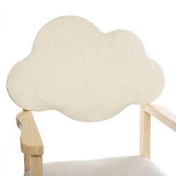 Chaise Enfant Nuage Blanc Pieds Bois Atmosphera -Havre de Paix chaise enfant nuage blanc pieds bois atmosphera 2