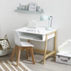 Chaise Enfant Pieds Bois Atmosphera Blanc -Havre de Paix chaise enfant pieds bois atmosphera blanc 3