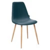 Chaise Roka Coloris Bleu Denim Atmosphera -Havre de Paix chaise roka coloris bleu denim et hetre atmosphera