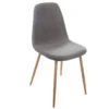 Chaise Taho Gris Foncé Assise Rembourrée Atmosphera -Havre de Paix chaise taho gris fonce assise rembourree atmosphera