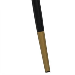 Chaise Velours Noir Pieds Gold Tyka Atmosphera -Havre de Paix chaise velours noir gold tyka atmosphera 2