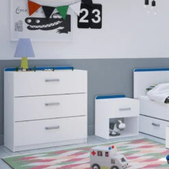 Demeyere Chevet 1 Tiroir Reverso Rose Ou Bleu -Havre de Paix chevet 1 tiroir reverso rose ou bleu 3