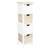 Chiffonnier 4 Tiroirs Chic Naturel Et Blanc -Havre de Paix chiffonnier 4 tiroirs chic naturel et blanc