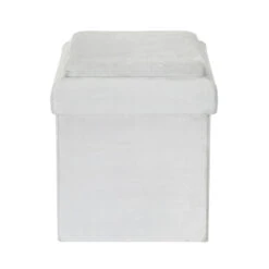 Coffre Pouf Pliable Gris Compatible Briques -Havre de Paix coffre pouf pliable gris compatible briques 7