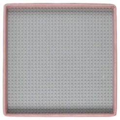 Coffre Pouf Pliable Rose Compatible Briques -Havre de Paix coffre pouf pliable rose compatible briques 1 7