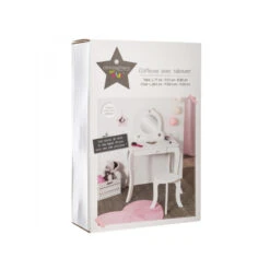 Coiffeuse Avec Tabouret Enfant Blanc Atmosphera -Havre de Paix coiffeuse avec tabouret pour enfant blanche 5