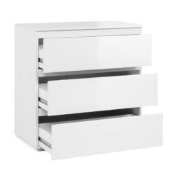 Commode 3 Tiroirs Capetown Blanc -Havre de Paix commode 3 tiroirs capetown blanc 2