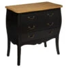 Commode 3 Tiroirs Chrysa Noire Atmosphera -Havre de Paix commode 3 tiroirs chrysa noire atmosphera