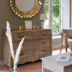 Commode 3 Tiroirs Hiver En Bois Atmosphera -Havre de Paix commode 3 tiroirs hiver en bois atmosphera 2