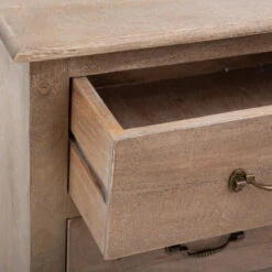 Commode 3 Tiroirs Hiver En Bois Atmosphera -Havre de Paix commode 3 tiroirs hiver en bois atmosphera 3