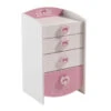 Demeyere Commode Enfant 4 Tiroirs Anastasia Rose Et Blanche -Havre de Paix commode enfant 4 tiroirs mulan rose et blanche