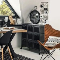 Commode Métal 9 Tiroirs Broc Atmosphera -Havre de Paix commode metal 9 tiroirs zaret atmosphera 2