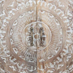 Commode Shirel 2 Portes Bois Blanchi Atmosphera -Havre de Paix commode shirel 2 portes bois blanchi atmosphera 4