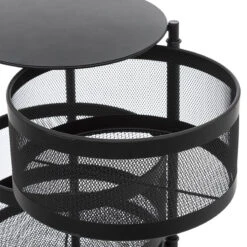 Desserte 4 Paniers Métal Noir Mayaj 5Five -Havre de Paix desserte 4 paniers metal noir mayaj 5five 2