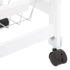 ATMOSPHERA Desserte De Cuisine Verre Blanc Modèle GUSTAF -Havre de Paix desserte de cuisine verre blanc modele gustaf 3