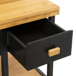 Desserte En Bambou Et Métal Nera 5five -Havre de Paix desserte en bambou et metal nera 5five 2