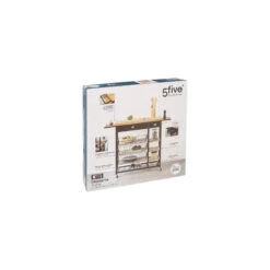 Desserte En Bambou Et Métal Nera 5five -Havre de Paix desserte en bambou et metal nera 5five 4