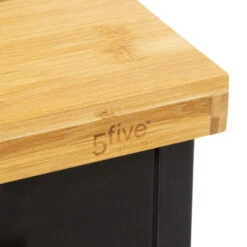 Desserte En Bambou Et Métal Nera 5five -Havre de Paix desserte en bambou et metal nera 5five 7