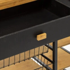 Desserte En Bambou Et Métal Nera 5five -Havre de Paix desserte en bambou et metal nera 5five 8