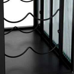 Desserte En Métal Et Verre Noir Noam 5Five -Havre de Paix desserte en metal et verre noir noam 5five 3