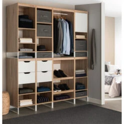 Dressing Module L40 2 étagères 1 Porte Orso -Havre de Paix dressing module l40 2 etageres 1 porte orso 3