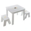 Ensemble Table + 2 Tabourets Enfant Blanc Doré Dream Atmosphera -Havre de Paix ensemble table 2 tabourets enfant blanc dore dream atmosphera