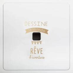 Ensemble Table + 2 Tabourets Enfant Blanc Doré Dream Atmosphera -Havre de Paix ensemble table 2 tabourets enfant blanc dore dream atmosphera 4