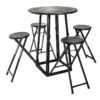 Ensemble Table Haute Et 4 Tabourets Ext Atmosphera -Havre de Paix ensemble table haute et 4 tabourets ext atmosphera