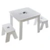 Ensemble Table + 2 Tabourets Enfant Blanc Gris Dream Atmosphera -Havre de Paix ensemble table tabourets enfant blanc gris dream atmosphera