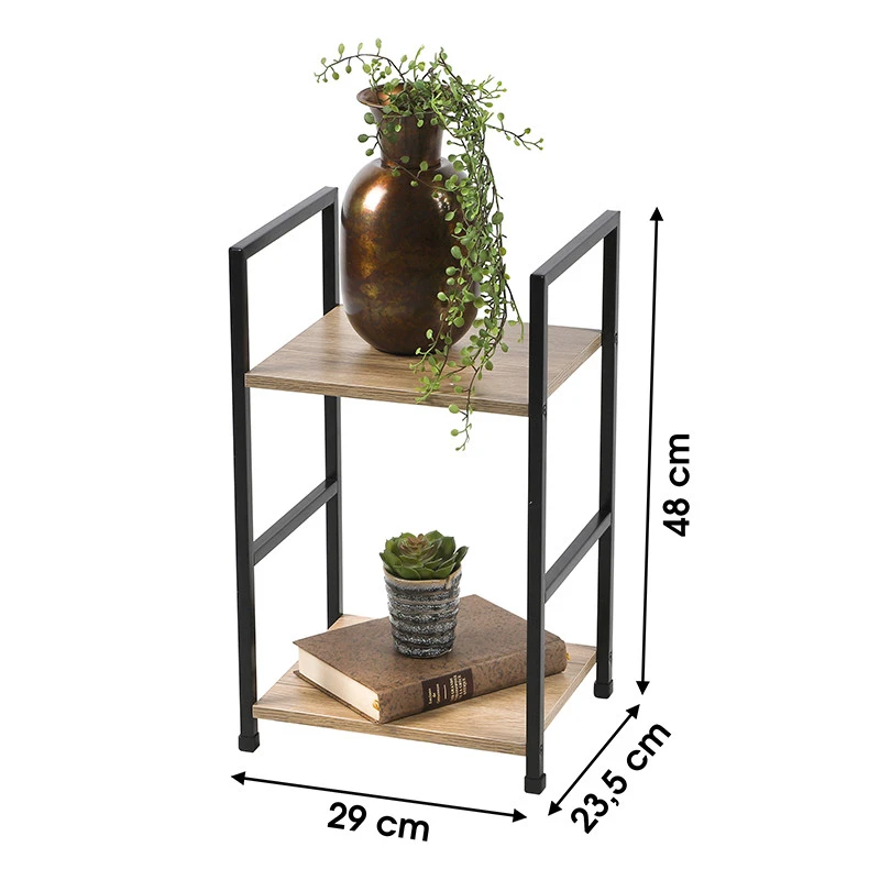 Etagère 2 Niveaux Métal Colorado – Image 2