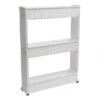 Étagère De Rangement Passe-partout Blanc Sur Roulettes -Havre de Paix etagere de rangement passe partout blanc sur roulettes