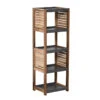Etagère De Salle De Bain 5 Niveaux H108 Cm En Acacia -Havre de Paix etagere de salle de bain 5 niveaux en acacia