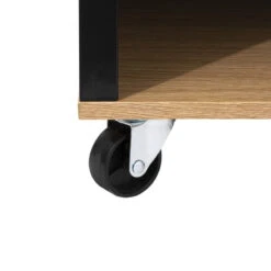 Ilot De Cuisine Noir Et Naturel 5Five -Havre de Paix ilot de cuisine noir et naturel 5five 3