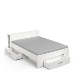 Demeyere Lit 140x190 Cm Pocket Blanc -Havre de Paix lit 2 places polly blanc 3