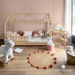 Lit Cabane 90x190 En Bois Sans Matelas Atmosphera 8 Lit Cabane 90x190 En Bois Sans Matelas Atmosphera -Havre de Paix lit cabane 90x190 en bois sans matelas atmosphera 2