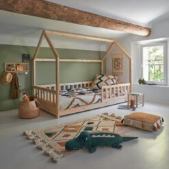 Lit Cabane 90x190 En Bois Sans Matelas Atmosphera 9 Lit Cabane 90x190 En Bois Sans Matelas Atmosphera -Havre de Paix lit cabane 90x190 en bois sans matelas atmosphera 3
