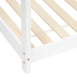 Lit Cabane Enfant Pin Blanc 90x190 Atmosphera -Havre de Paix lit cabane enfant pin blanc 90x190 atmosphera 1 3