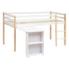 Lit Combi Bureau Enfant Pin Blanc Atmosphera -Havre de Paix lit combi bureau enfant pin blanc atmosphera